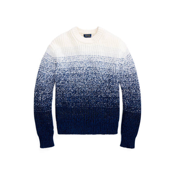 Ralph Lauren Wool-blend Ombré Sweater In Blue