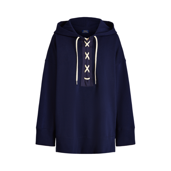 Sweat à capuche en molleton à lacets