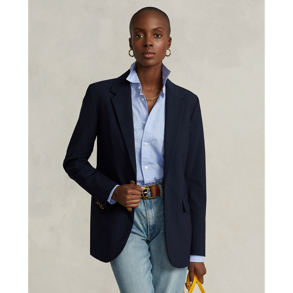 Stretch Two-Button Blazer