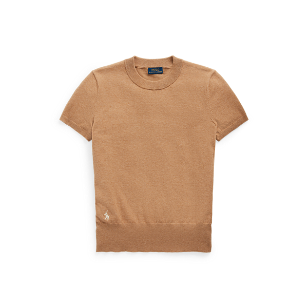 Pull en coton à manches courtes