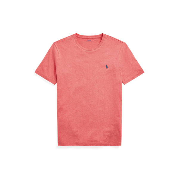 Ralph Lauren Custom Slim Fit Jersey Crewneck T-shirt In Highland Rose Heather