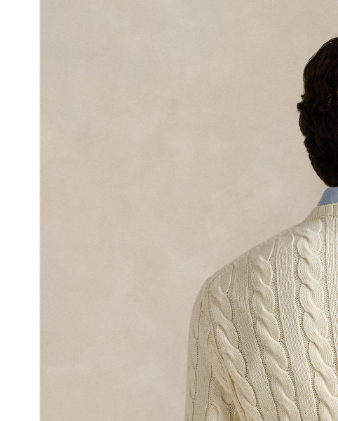 This cotton jumper combines two of Polo's most iconic design elements: a textural cable-knit motif and our signature embroidered Pony.