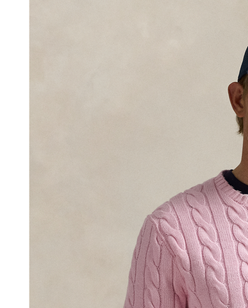 This cotton jumper combines two of Polo's most iconic design elements: a textural cable-knit motif and our signature embroidered Pony.