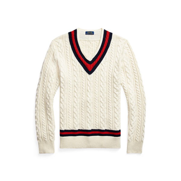 mens white ralph lauren jumper