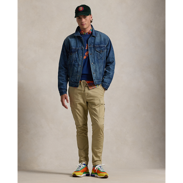Polo Ralph Lauren Stretch Slim Fit Chino Cargo Pant In Classic Khaki