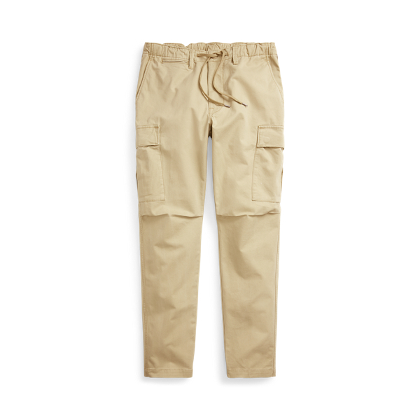 Shop Ralph Lauren Stretch Slim Fit Twill Cargo Pant In Classic Khaki