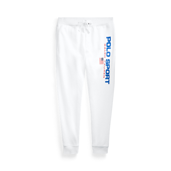 Ralph Lauren Polo Sport Fleece Jogger Trouser In White