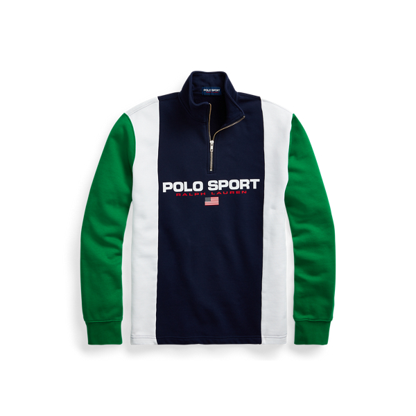 Ralph Lauren Polo Sport Fleece Sweatshirt In Green Grass Multi 