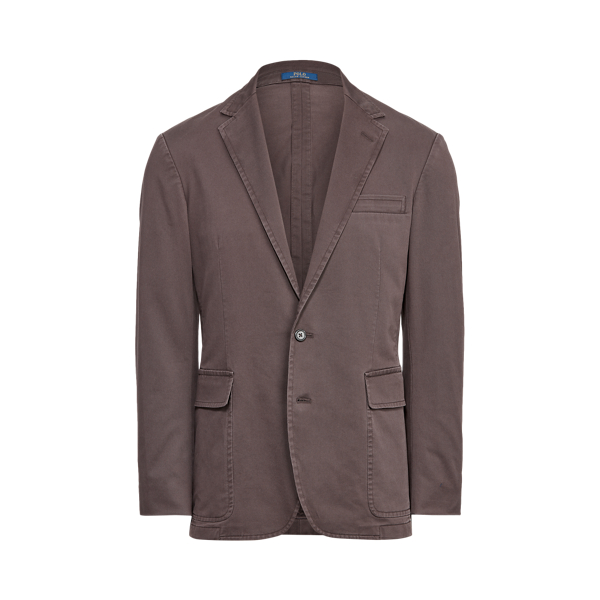 Ralph Lauren Polo Unconstructed Chino Suit Jacket In Grey Ghost