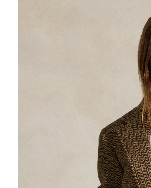 Created to mark the 50th anniversary of  Ralph Lauren Lauren, the RL67 Jacket draws inspiration from a blazer that has been a treasured part of Mr Lauren's wardrobe since 1971. This unisex reinterpretation is crafted in Italy from wool herringbone custom-developed with Ireland's Magee 1866 mill, which has been a  Ralph Lauren Lauren partner for over 50 years.