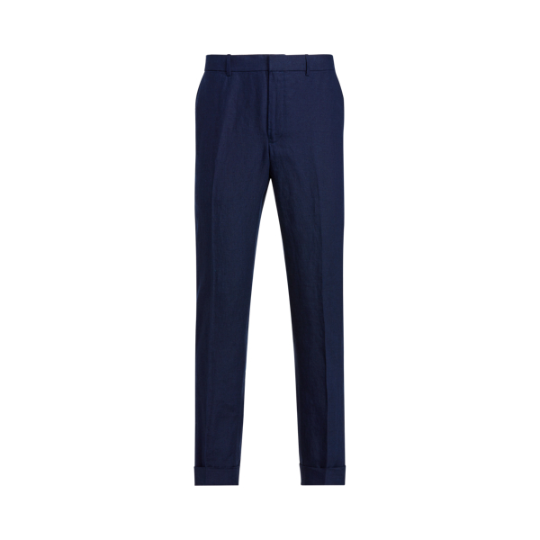 Ralph Lauren Linen Suit Trouser In Navy