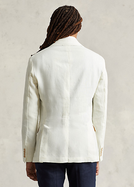 Shop Ralph Lauren Polo Soft Tailored Linen Suit Jacket In Navy