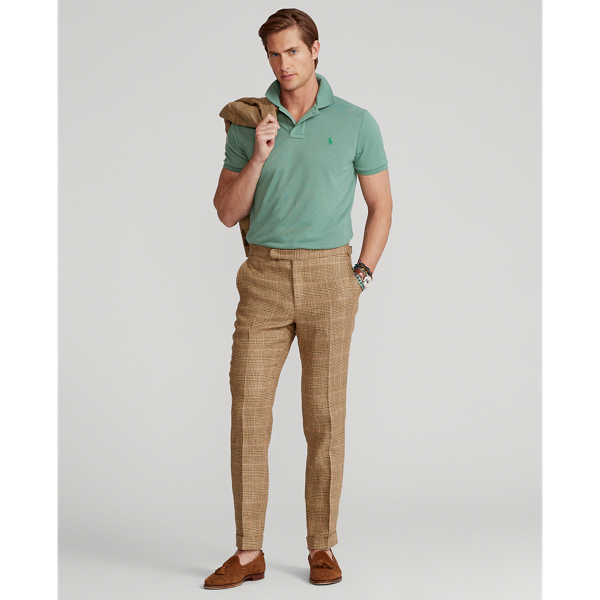Glen Plaid Linen Suit Trouser