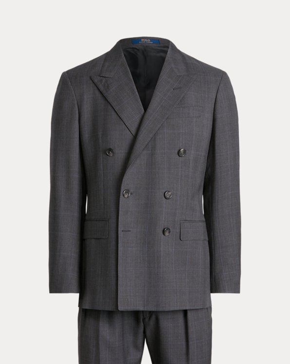 Polo Plaid Wool Twill Suit