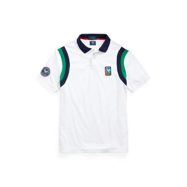 Polo Wimbledon ajusté en coton éponge
