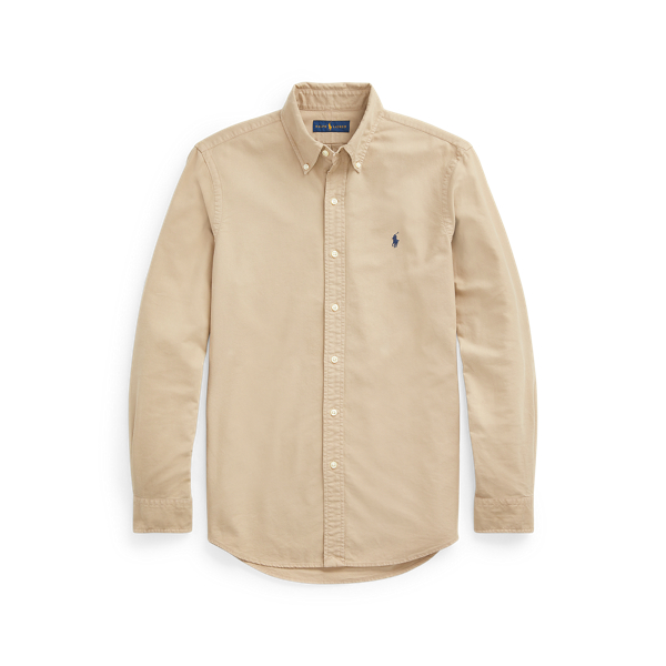 Garment-Dyed Oxford Shirt for Men | Ralph Lauren® UK