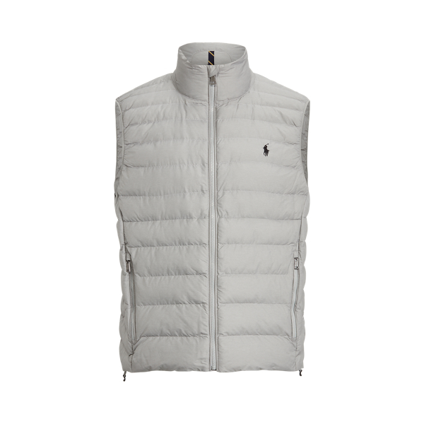 grey polo vest