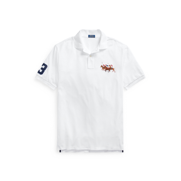 Polo en coton piqué à triple poney