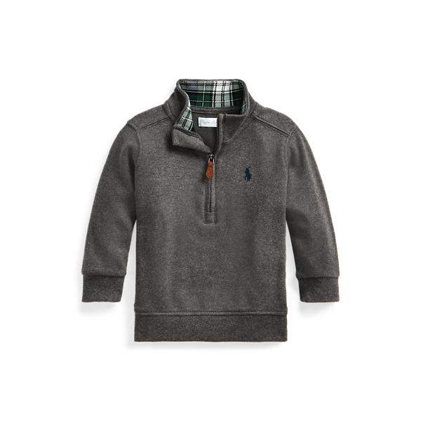 quarter zip cotton pullover