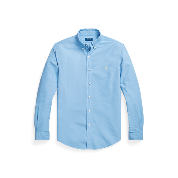 Chemise Oxford ajustée teinte en pièce