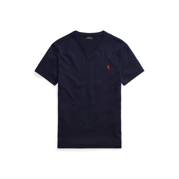 Custom Slim Fit Jersey V-Neck T-Shirt