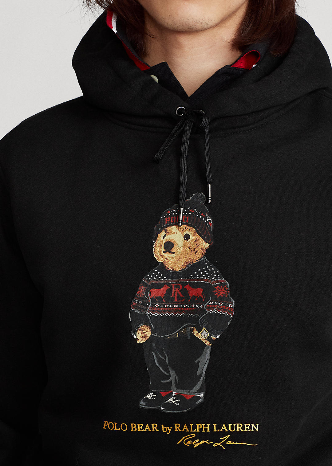 Lunar New Year Polo Bear Fleece Hoodie for Men | Ralph Lauren® IE