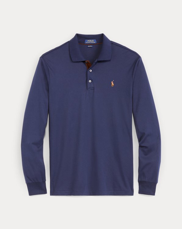 Ralph Lauren Cotton Custom Slim Fit Performance Polo Shirt in Blue for Men Mens T-shirts Ralph Lauren T-shirts 