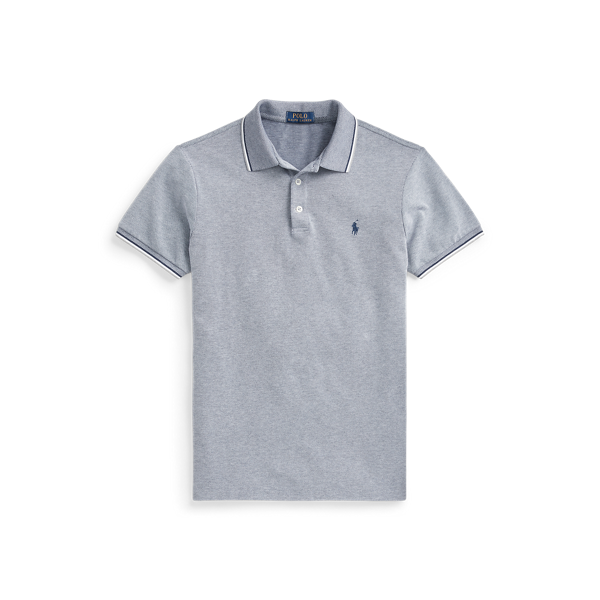 Polo cintré en œil-de-perdrix stretch