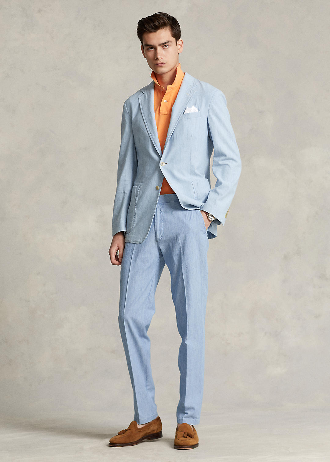 Chambray Suit Trouser