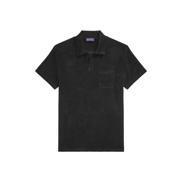 Polo coupe ajustée en coton éponge