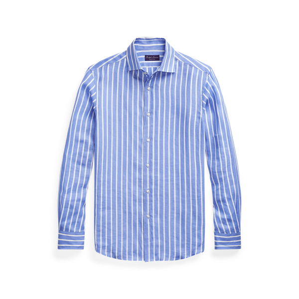 Chemise en lin rayé