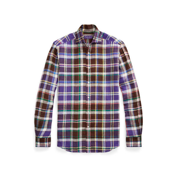 Chemise écossaise en lin