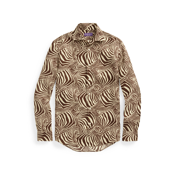 ZebraPrint Linen Shirt