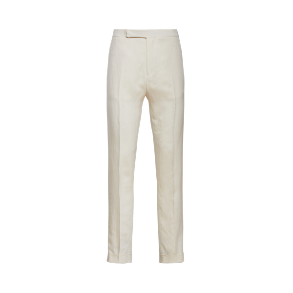 Pantalon Gregory en sergé lin et soie