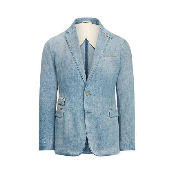 Veste de costume Hadley en denim délavé