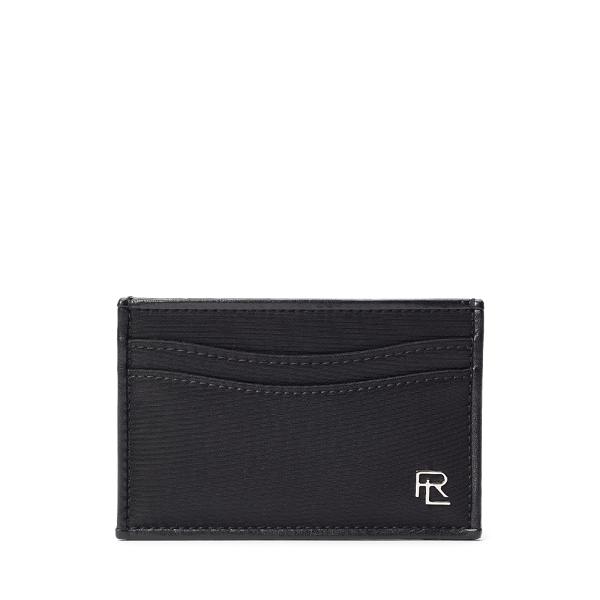 Porte-cartes en sergé et vachette