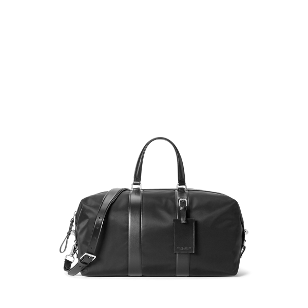 Sac de voyage en sergé bordé de vachette