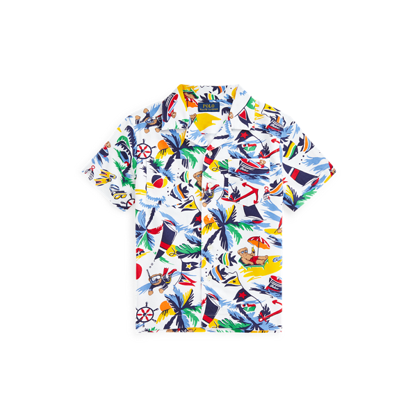 Chemise safari Polo Bear en coton Oxford