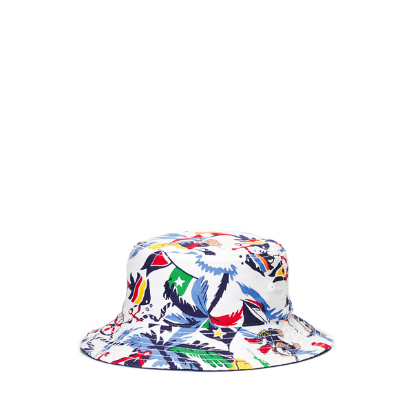 Polo Ralph Lauren Kids' Reversible Cotton Oxford Bucket Hat In Multi