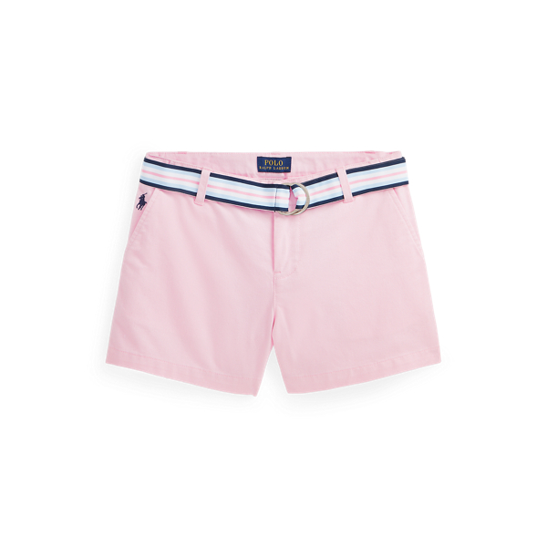 Polo Ralph Lauren Kids' Belted Stretch Chino Short In White