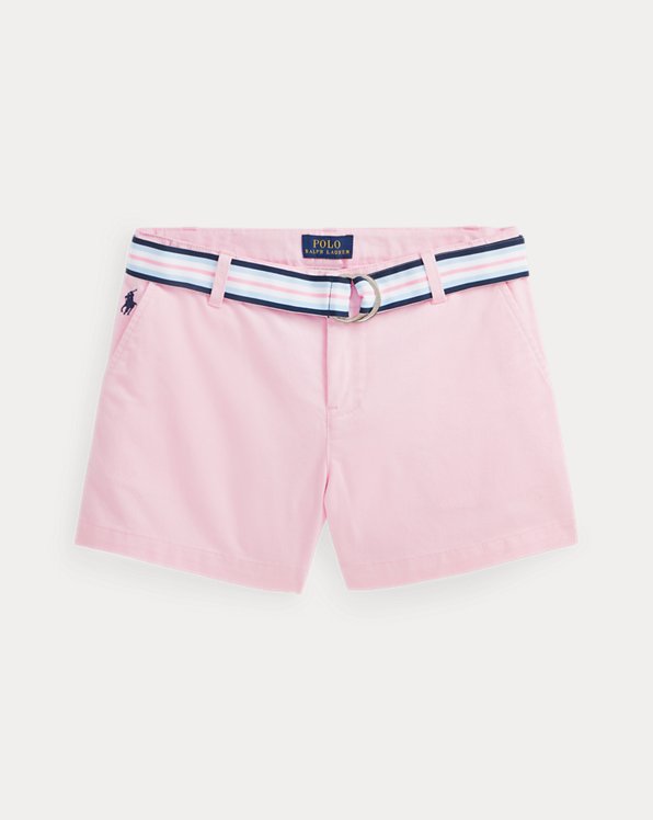 Belted Stretch Chino Short
