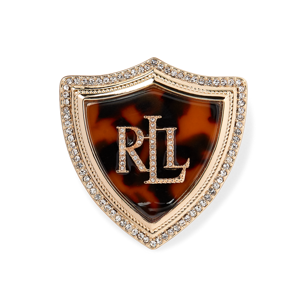 Pin blason logo à motif écaille