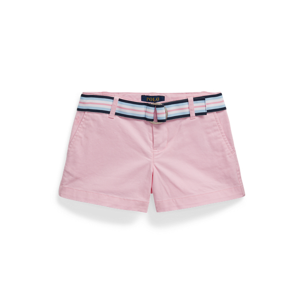 Shop Polo Ralph Lauren Belted Stretch Chino Short In Carmel Pink