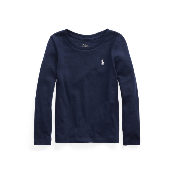 Polo Ralph Lauren Kids' Cotton Jersey Tee In French Navy