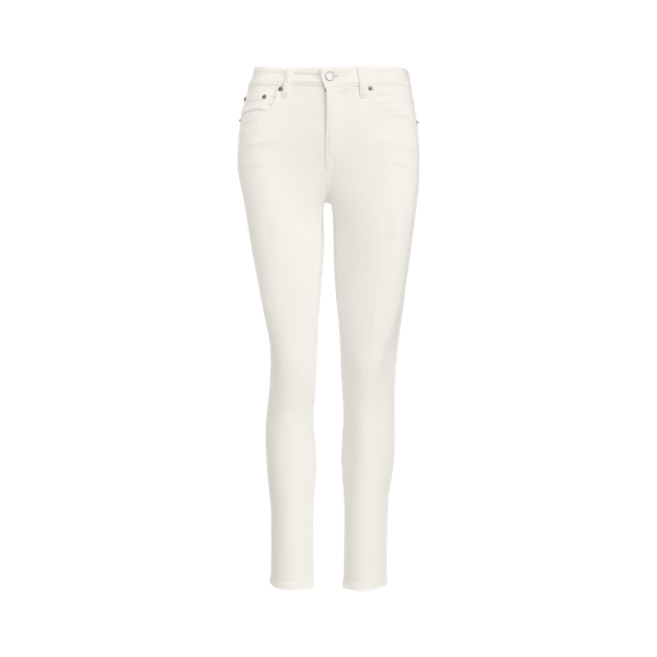 Lauren Ralph Lauren High-rise Skinny Ankle Jean In White Wsh