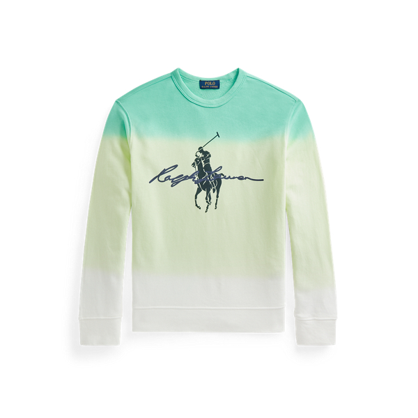 Dip Dyed Spa Terry Graphic Sweater