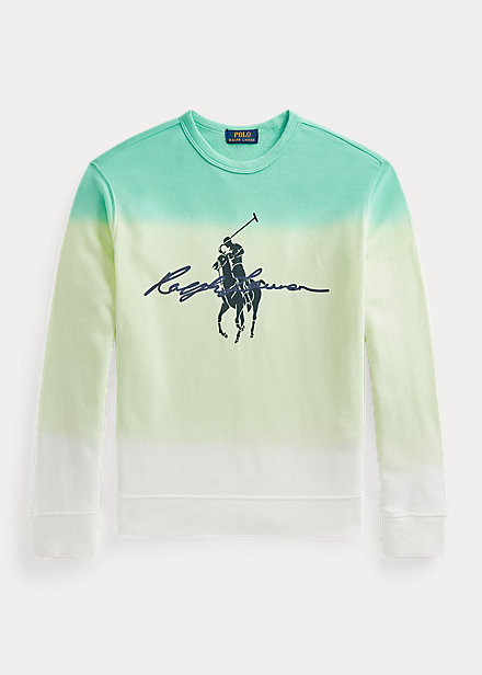 Dip Dyed Spa Terry Graphic Sweater