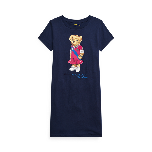 Robe t-shirt Polo Bear jersey de coton