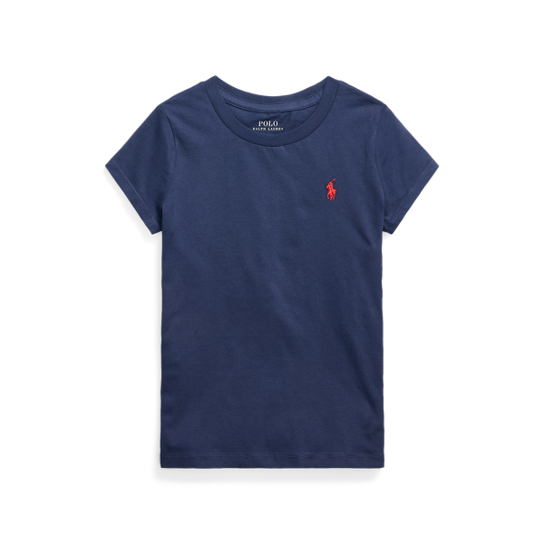 Polo Ralph Lauren Cotton Jersey Tee In Newport Navy