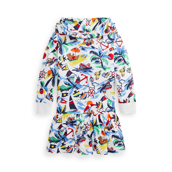Robe Polo Bear à capuche jersey de coton